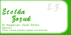 etelka zozuk business card